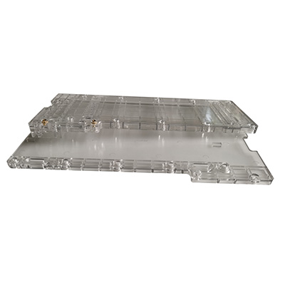 Transparent products molded part